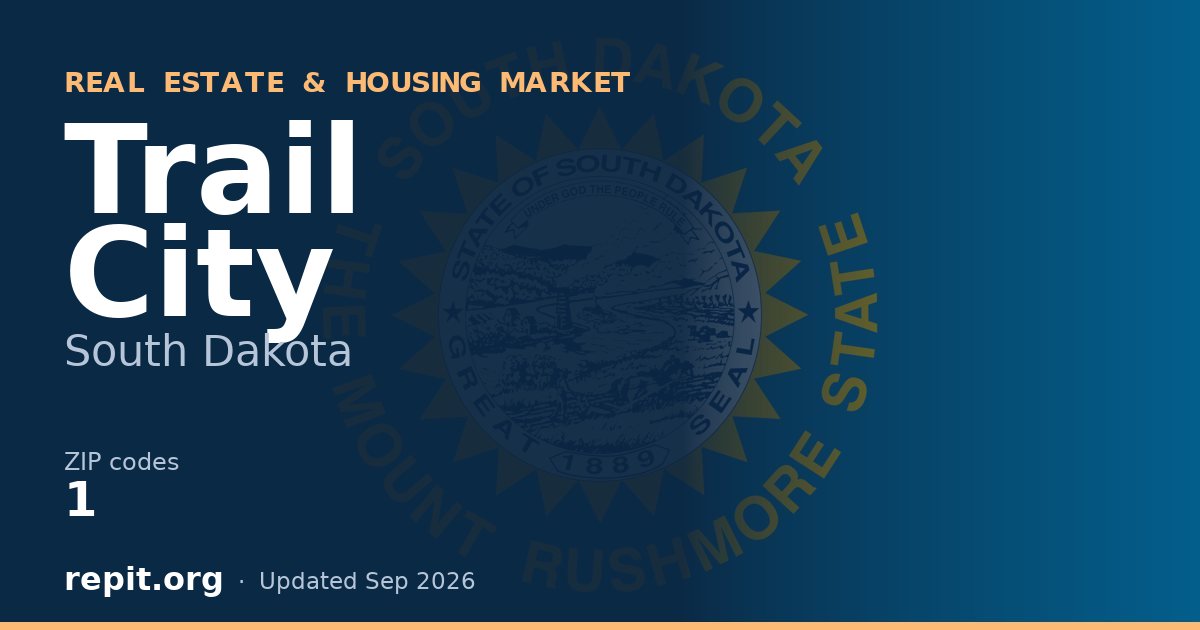 Trail City, SD real estate and housing market — 1 ZIP code