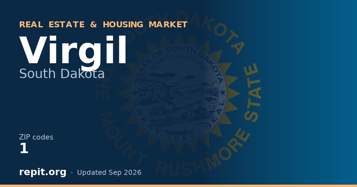 Virgil, SD real estate and housing market — 1 ZIP code