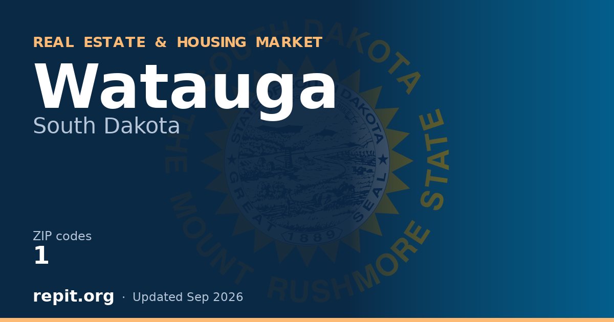 Watauga, SD real estate and housing market — 1 ZIP code