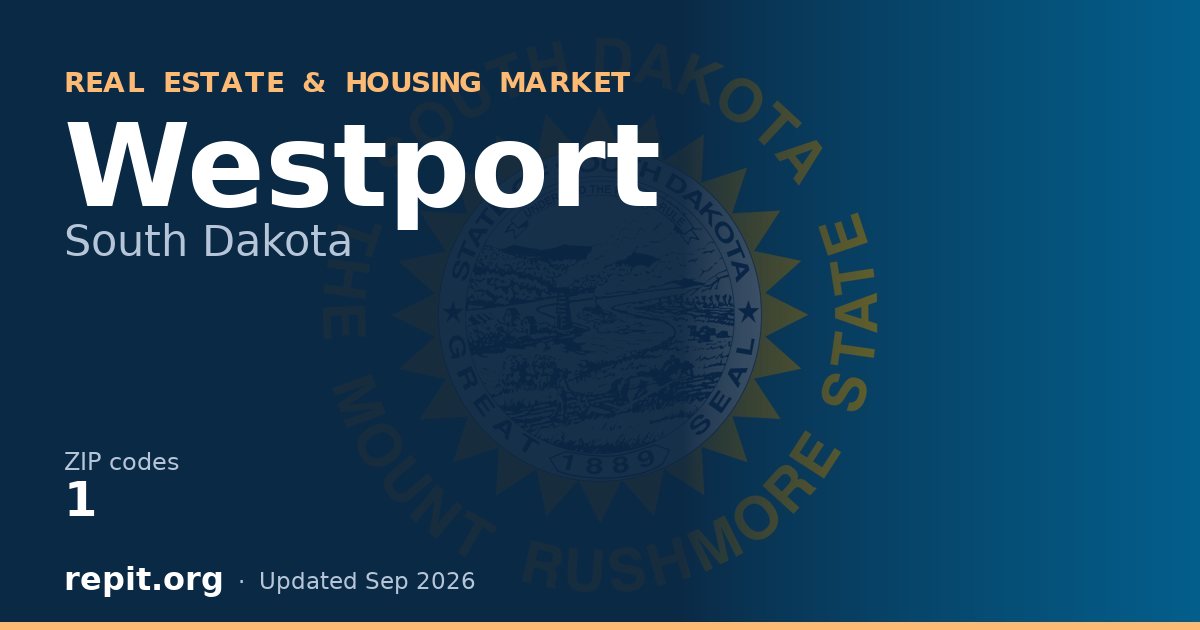 Westport, SD real estate and housing market — 1 ZIP code