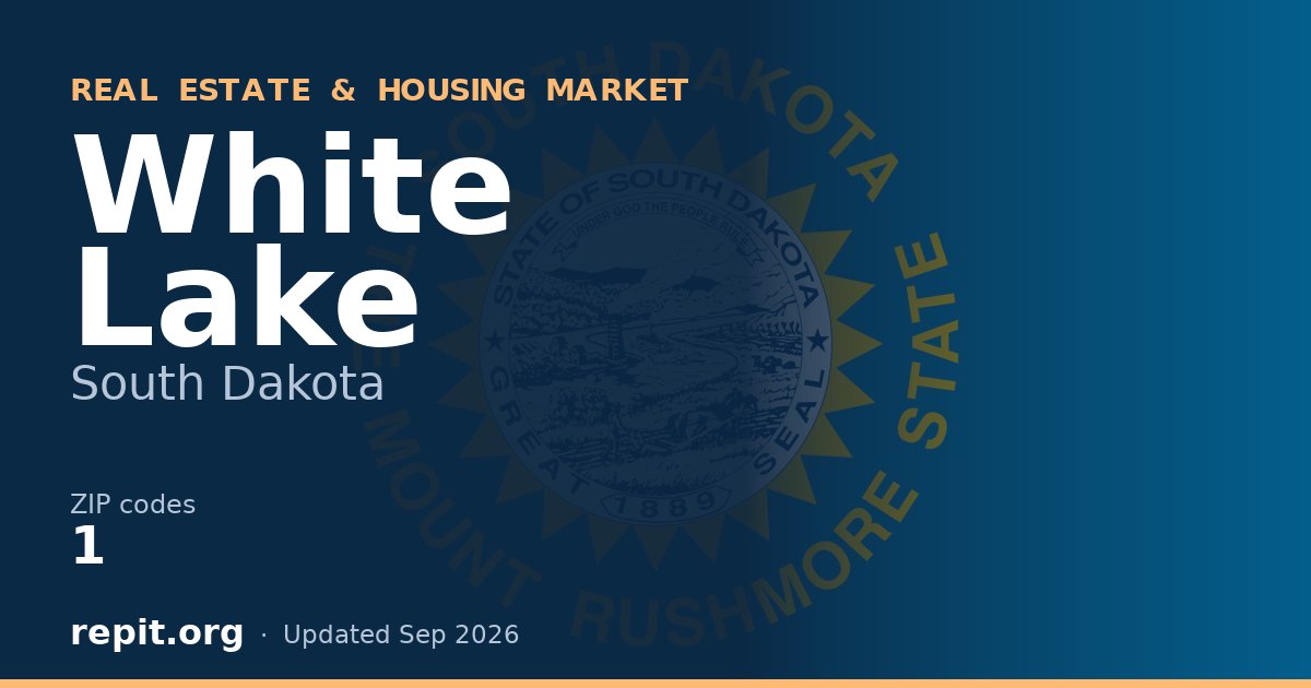 White Lake, SD real estate and housing market — 1 ZIP code