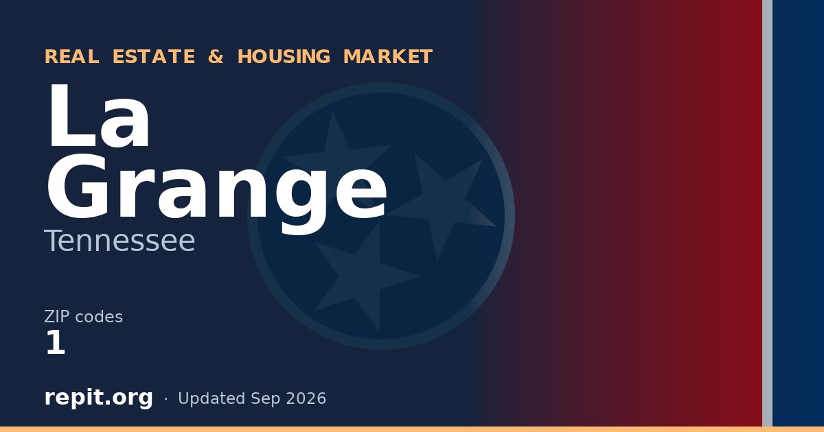 La Grange, TN real estate and housing market — 1 ZIP code