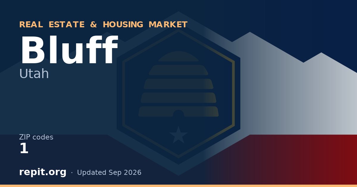 Bluff, UT real estate and housing market — 1 ZIP code