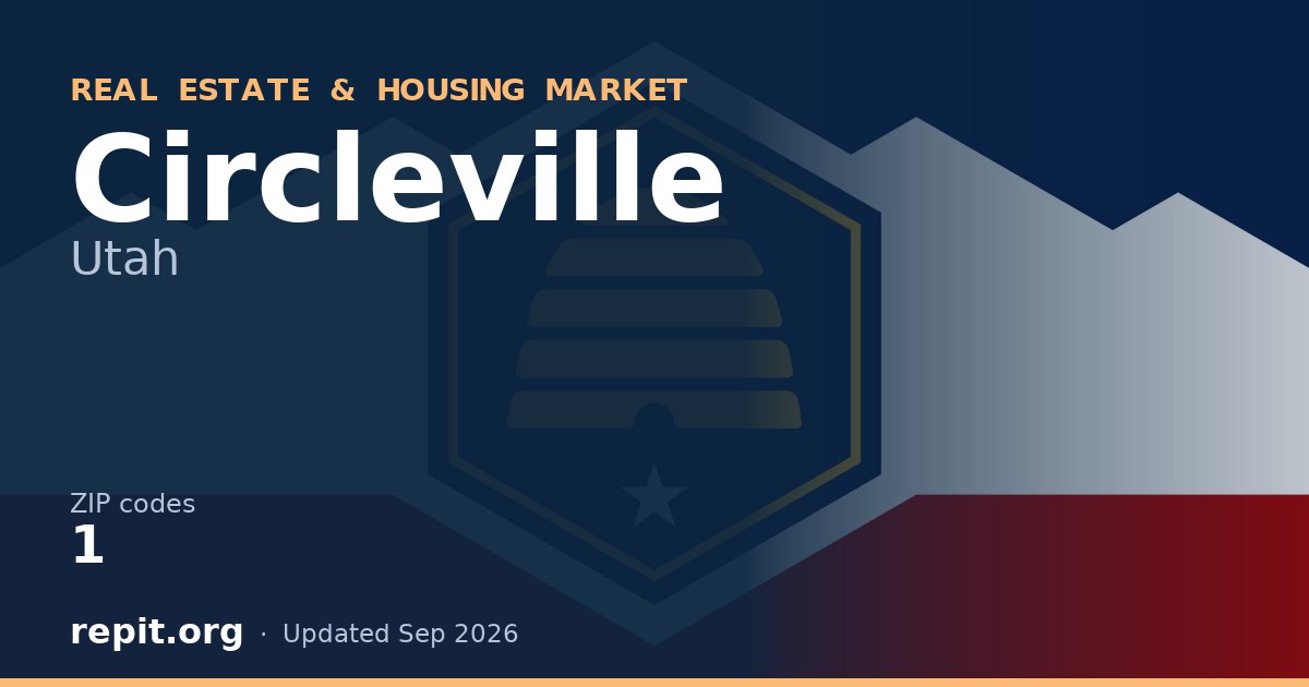 Circleville, UT real estate and housing market — 1 ZIP code