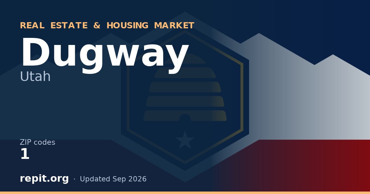 Dugway, UT real estate and housing market — 1 ZIP code
