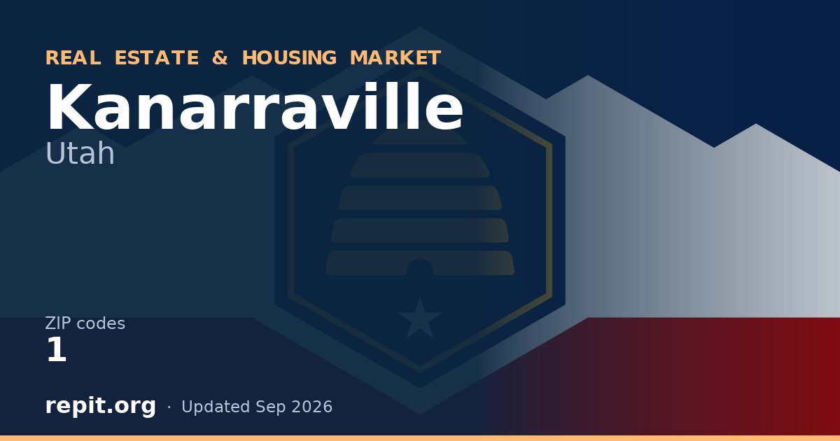 Kanarraville, UT real estate and housing market — 1 ZIP code