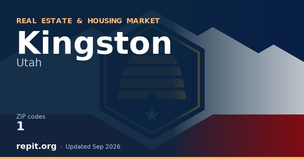 Kingston, UT real estate and housing market — 1 ZIP code