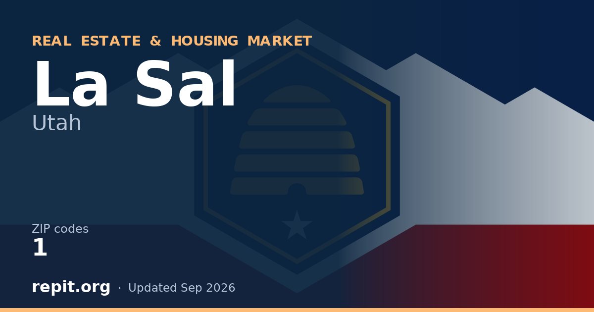 La Sal, UT real estate and housing market — 1 ZIP code