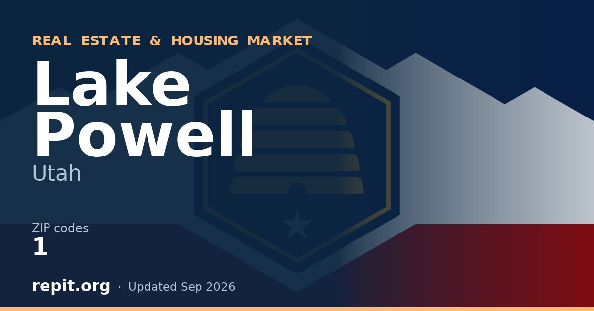 Lake Powell, UT real estate and housing market — 1 ZIP code