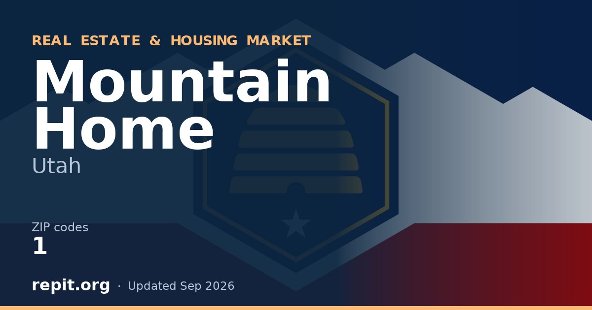 Mountain Home, UT real estate and housing market — 1 ZIP code