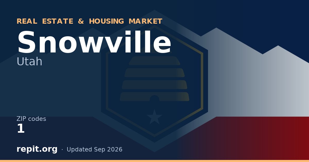 Snowville, UT real estate and housing market — 1 ZIP code