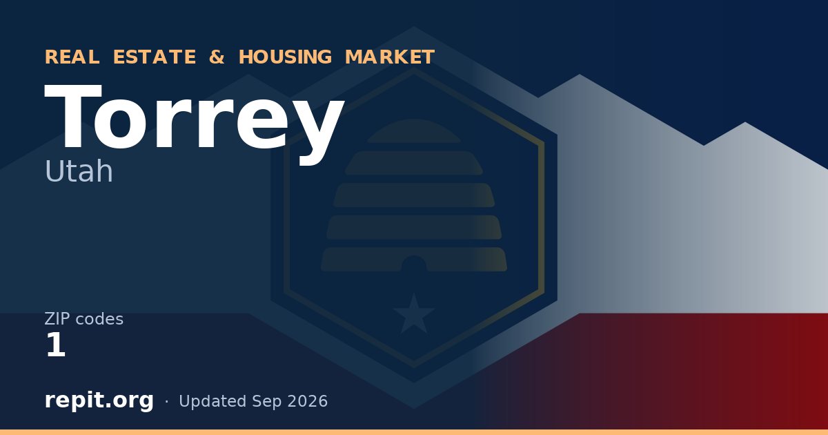Torrey, UT real estate and housing market — 1 ZIP code