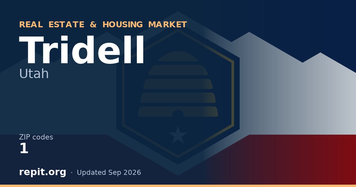 Tridell, UT real estate and housing market — 1 ZIP code