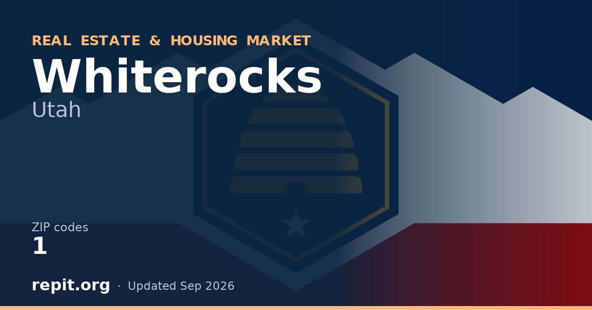 Whiterocks, UT real estate and housing market — 1 ZIP code