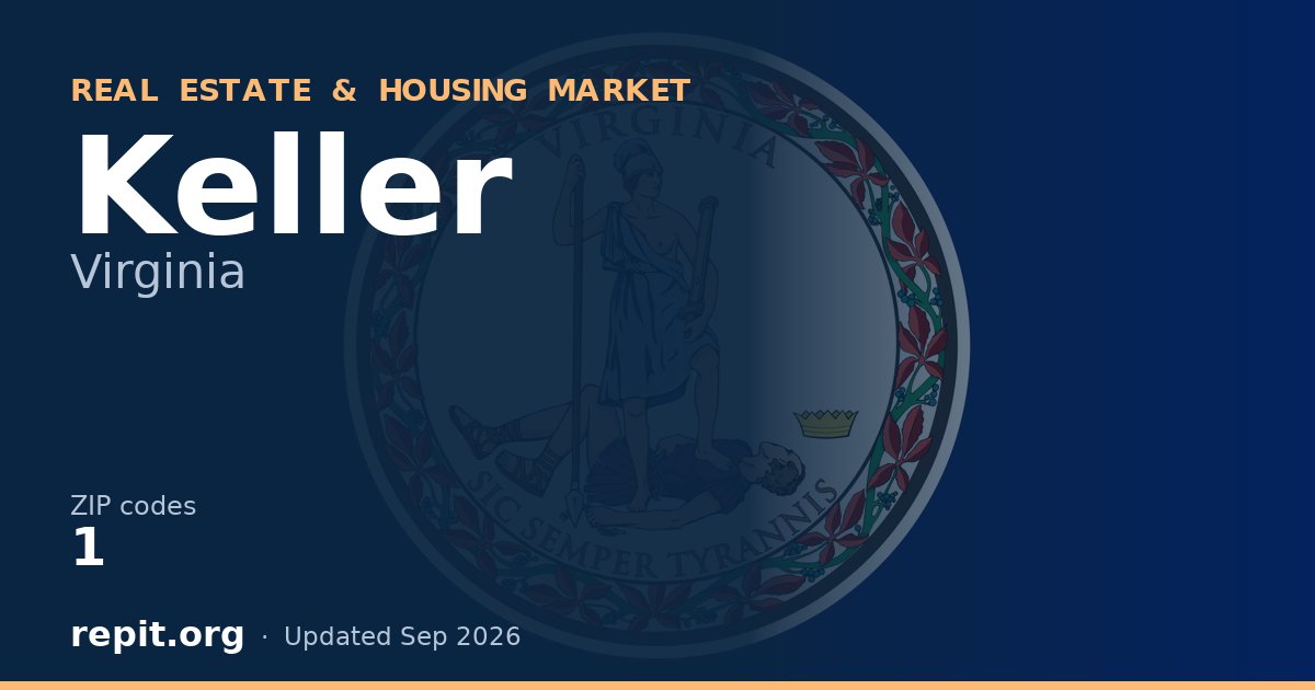 Keller, VA real estate and housing market — 1 ZIP code