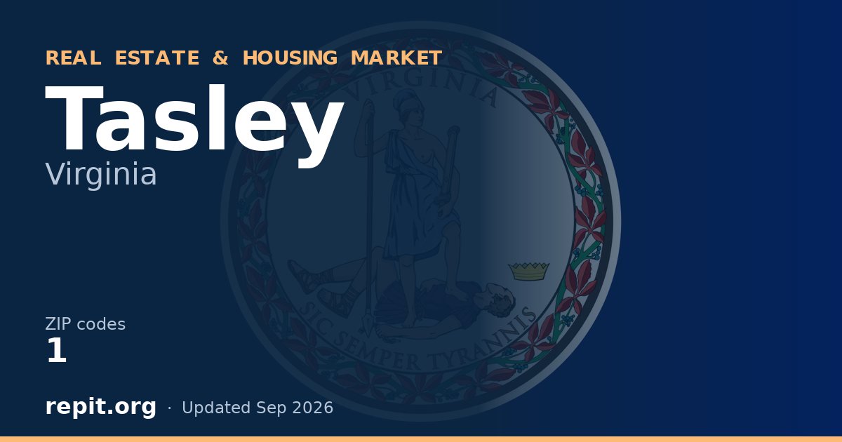 Tasley, VA real estate and housing market — 1 ZIP code