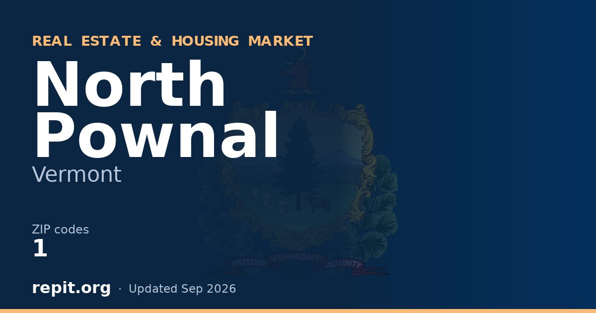 North Pownal, VT real estate and housing market — 1 ZIP code