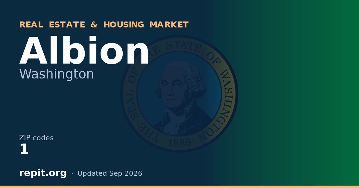 Albion, WA real estate and housing market — 1 ZIP code