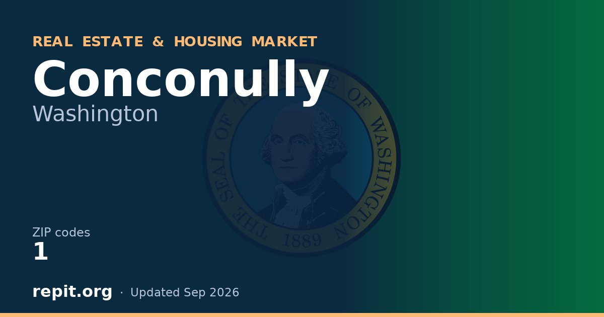 Conconully, WA real estate and housing market — 1 ZIP code