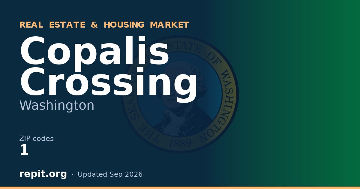 Copalis Crossing, WA real estate and housing market — 1 ZIP code