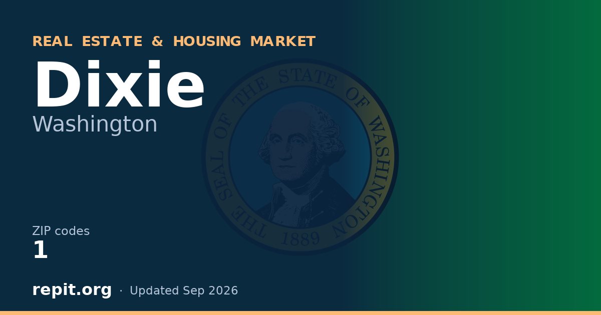 Dixie, WA real estate and housing market — 1 ZIP code