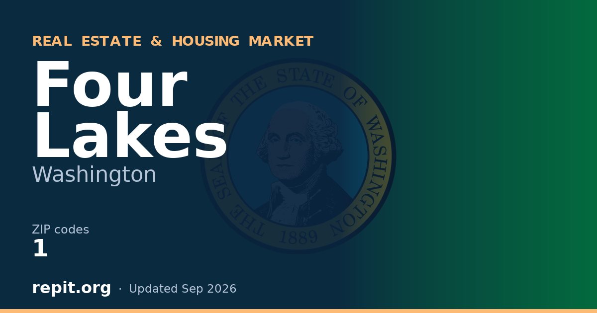 Four Lakes, WA real estate and housing market — 1 ZIP code
