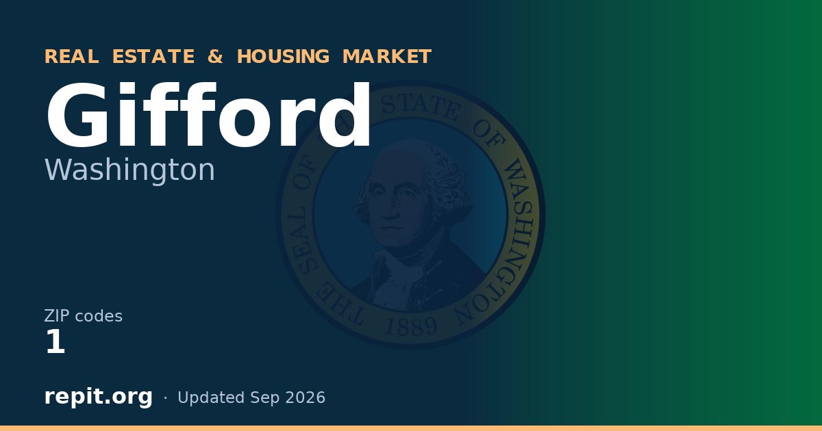 Gifford, WA real estate and housing market — 1 ZIP code