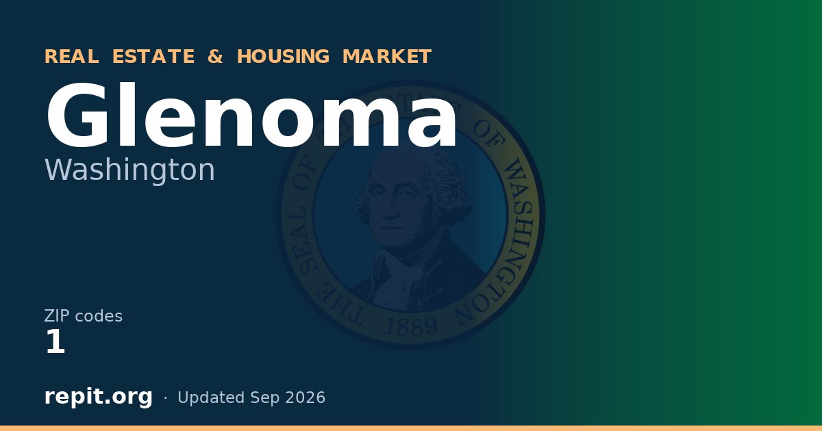 Glenoma, WA real estate and housing market — 1 ZIP code