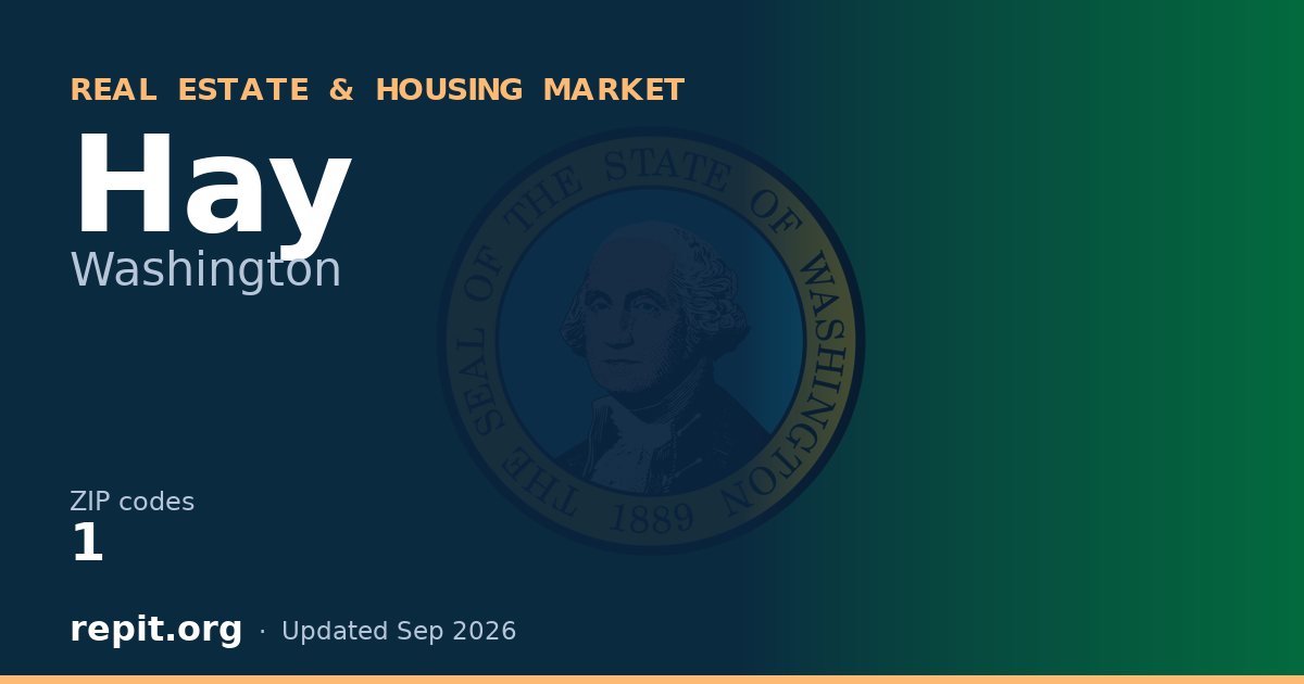 Hay, WA real estate and housing market — 1 ZIP code