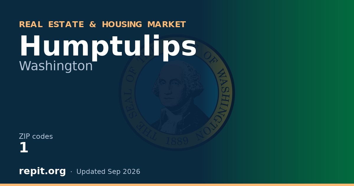 Humptulips, WA real estate and housing market — 1 ZIP code
