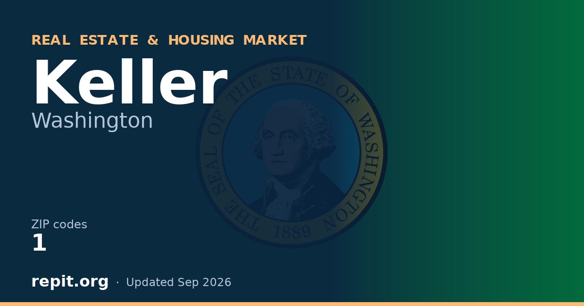 Keller, WA real estate and housing market — 1 ZIP code