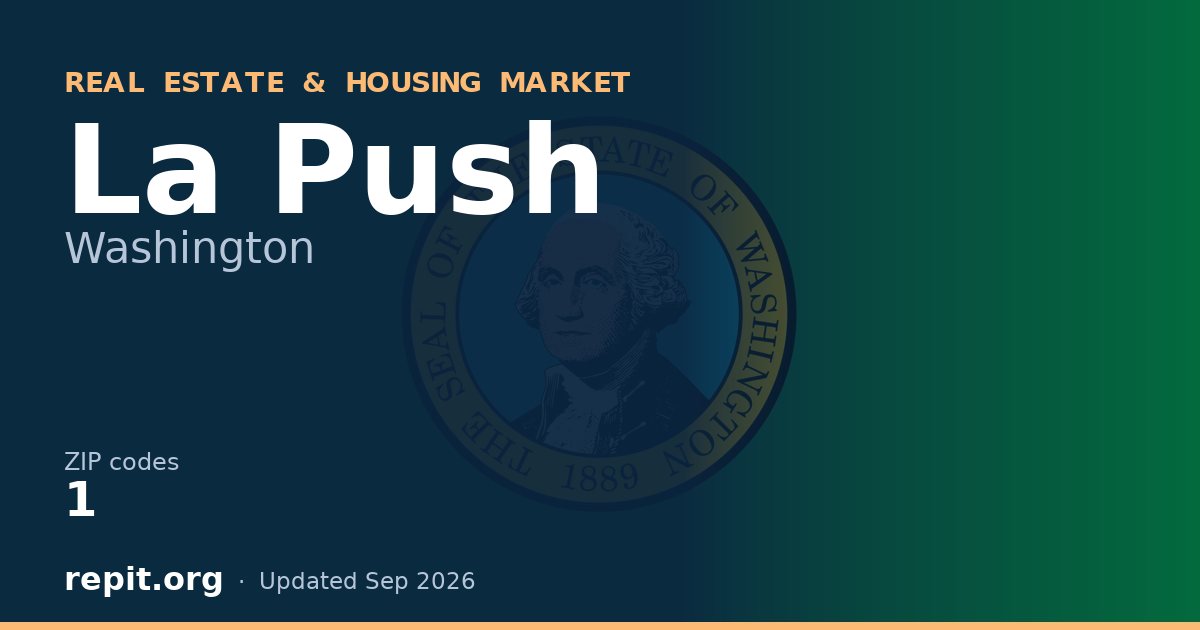 La Push, WA real estate and housing market — 1 ZIP code