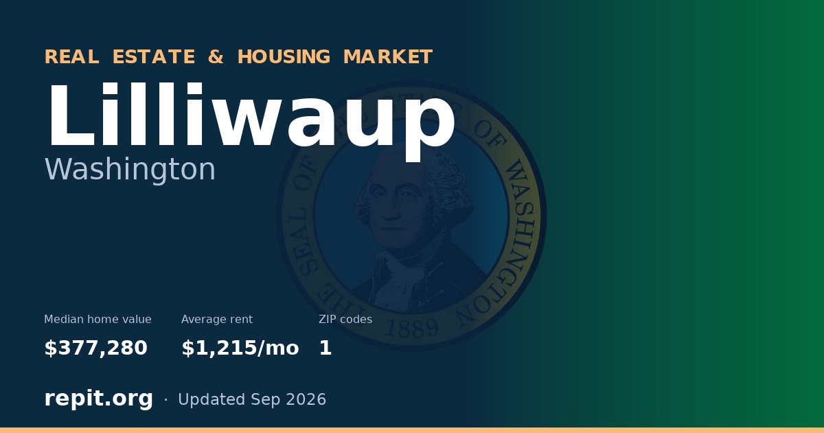 Lilliwaup, WA real estate and housing market — median home value $377,280, average rent $1,215/mo, 1 ZIP code