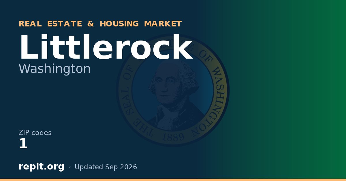 Littlerock, WA real estate and housing market — 1 ZIP code
