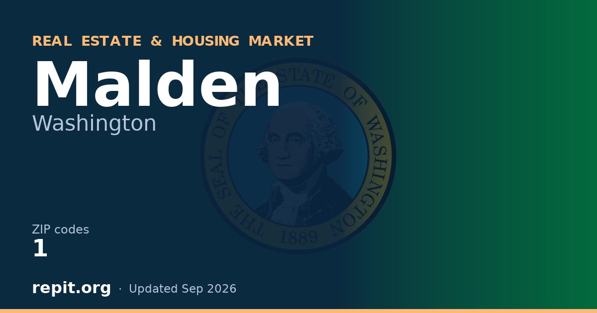 Malden, WA real estate and housing market — 1 ZIP code
