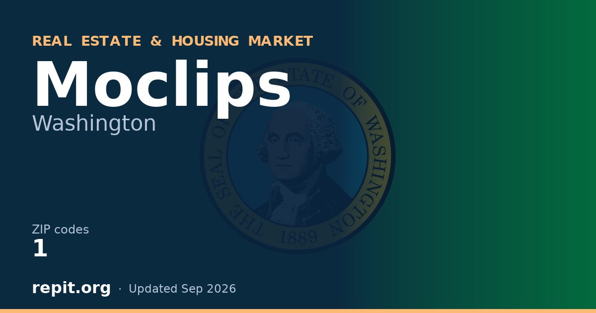 Moclips, WA real estate and housing market — 1 ZIP code