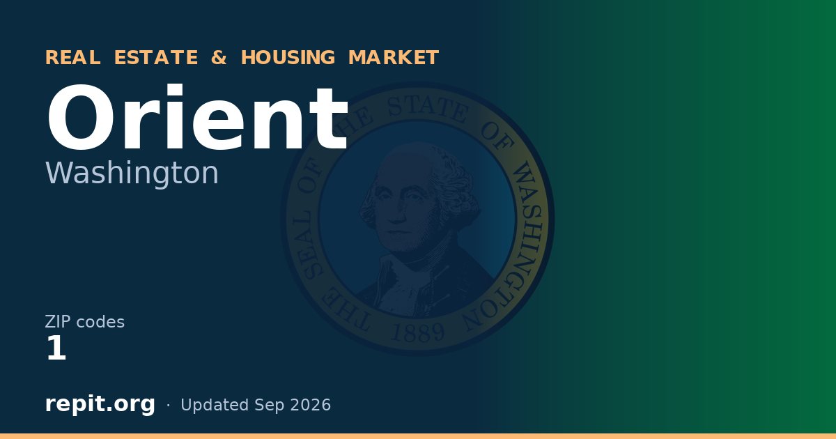 Orient, WA real estate and housing market — 1 ZIP code