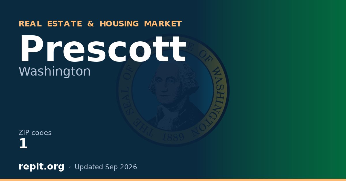 Prescott, WA real estate and housing market — 1 ZIP code