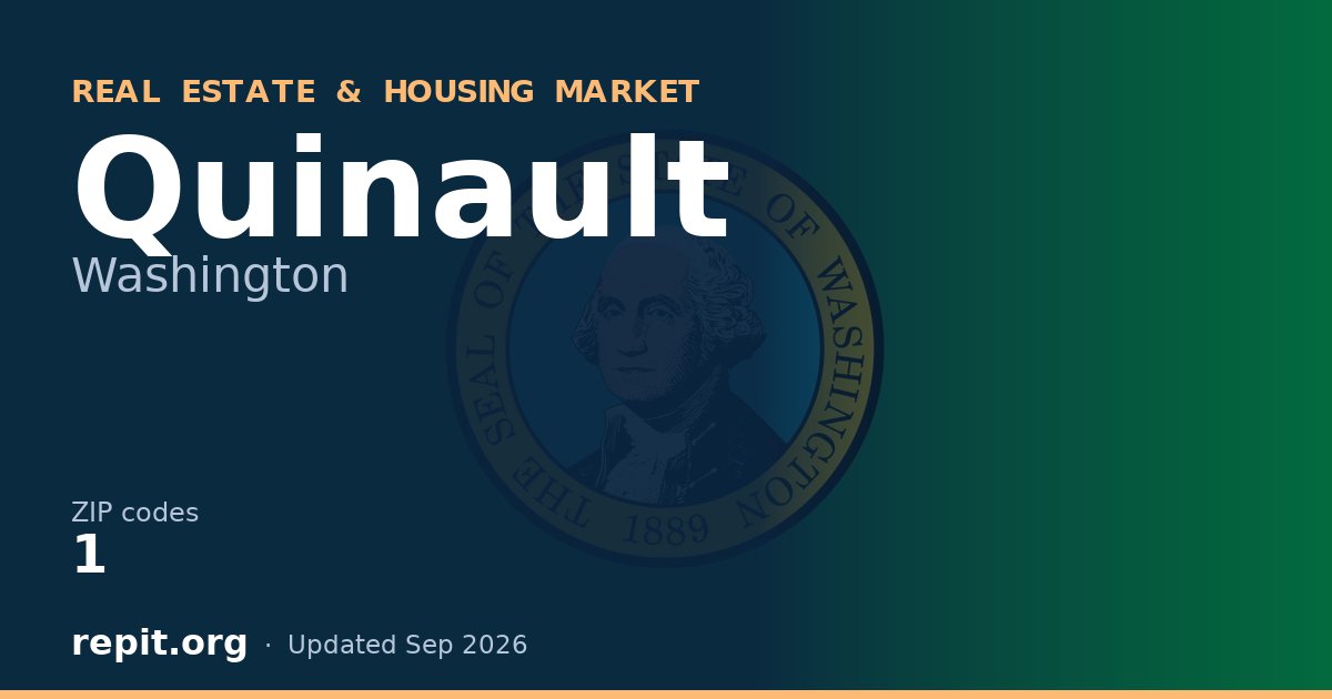Quinault, WA real estate and housing market — 1 ZIP code