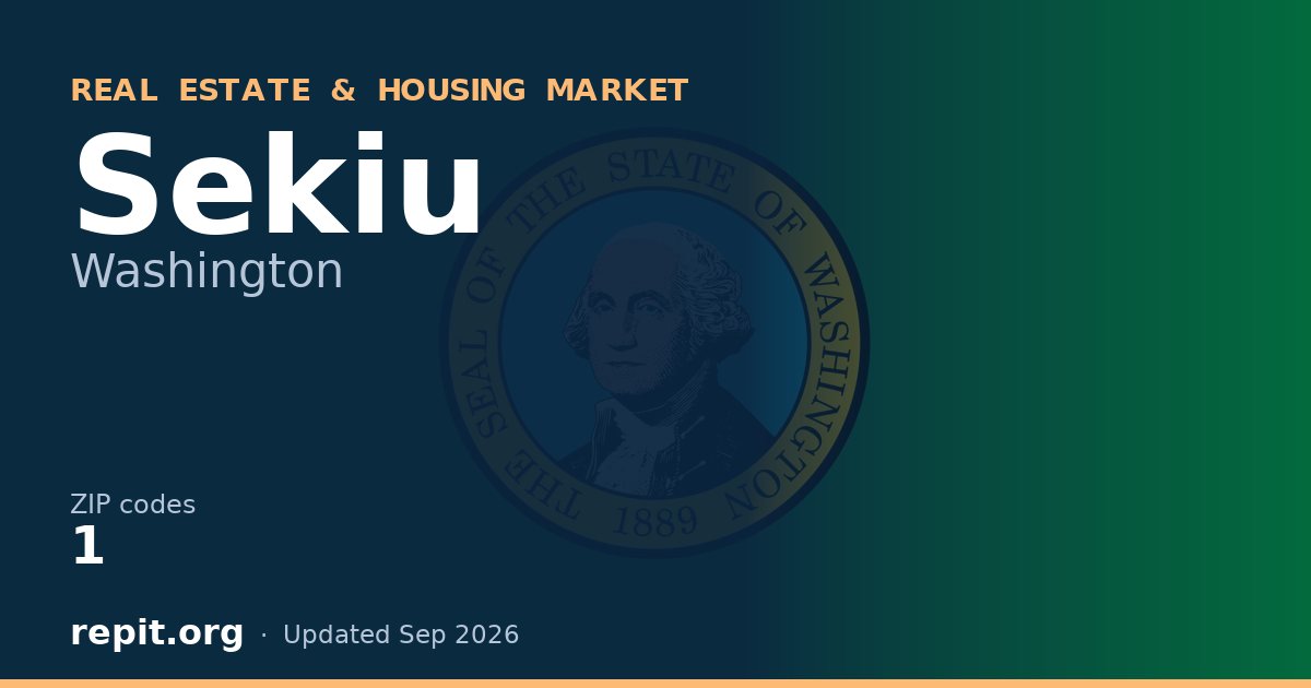 Sekiu, WA real estate and housing market — 1 ZIP code
