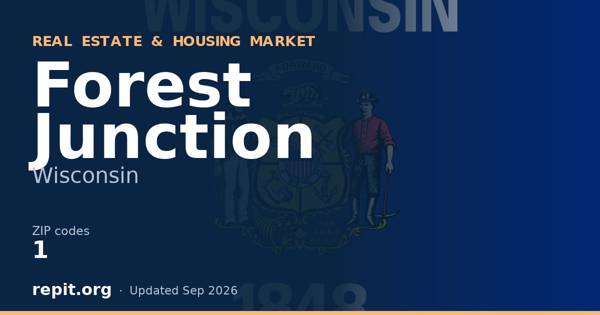 Forest Junction, WI real estate and housing market — 1 ZIP code