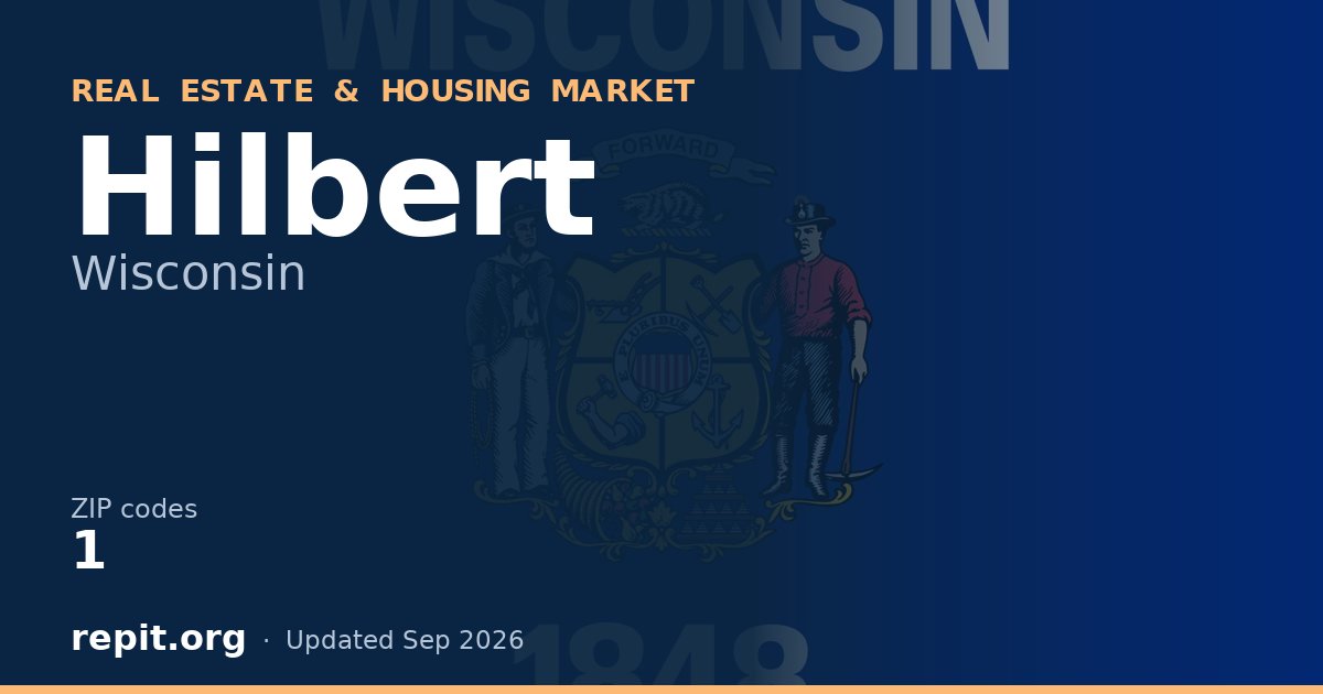 Hilbert, WI real estate and housing market — 1 ZIP code