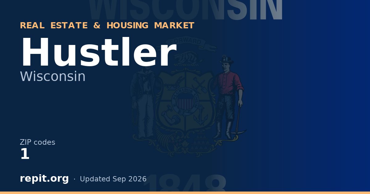 Hustler, WI real estate and housing market — 1 ZIP code