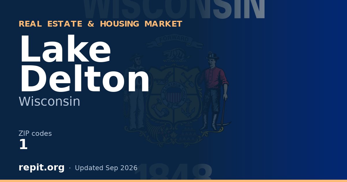 Lake Delton, WI real estate and housing market — 1 ZIP code