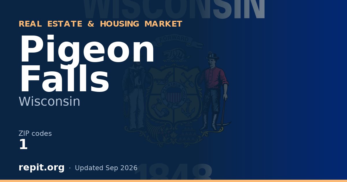 Pigeon Falls, WI real estate and housing market — 1 ZIP code