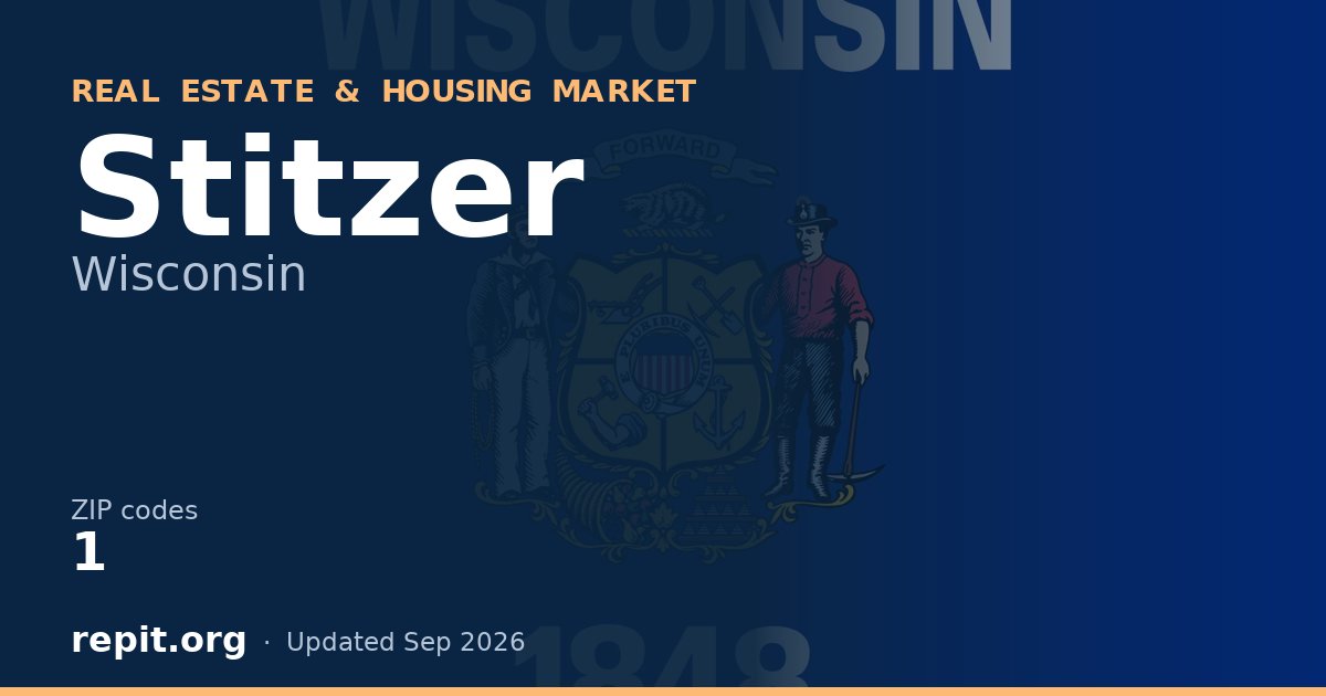 Stitzer, WI real estate and housing market — 1 ZIP code