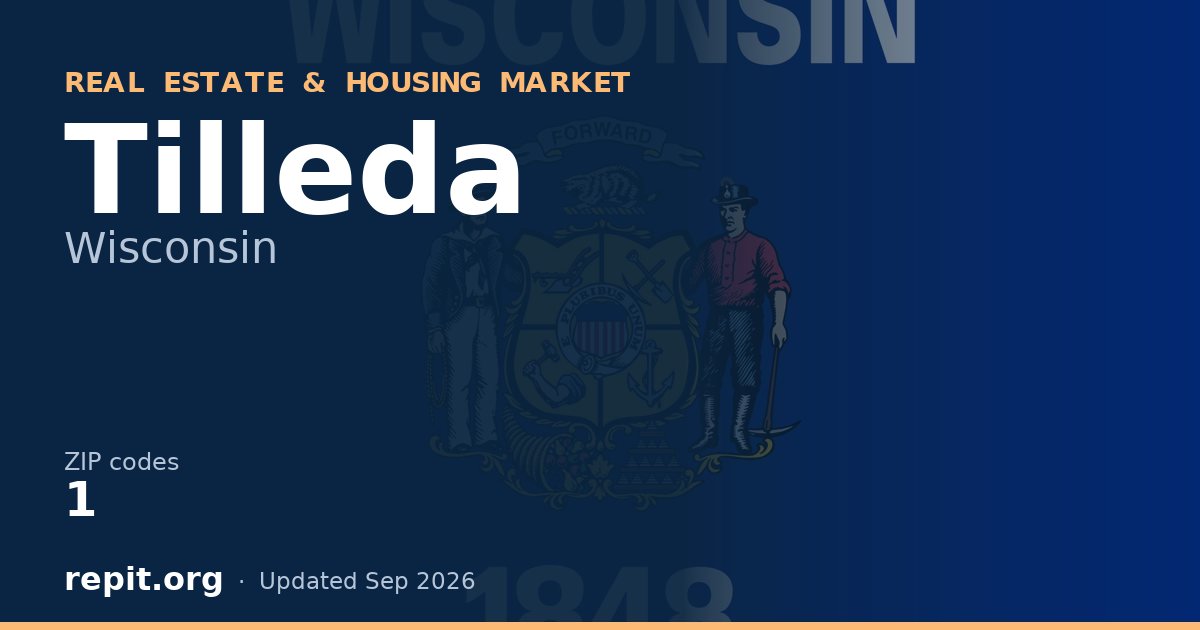 Tilleda, WI real estate and housing market — 1 ZIP code