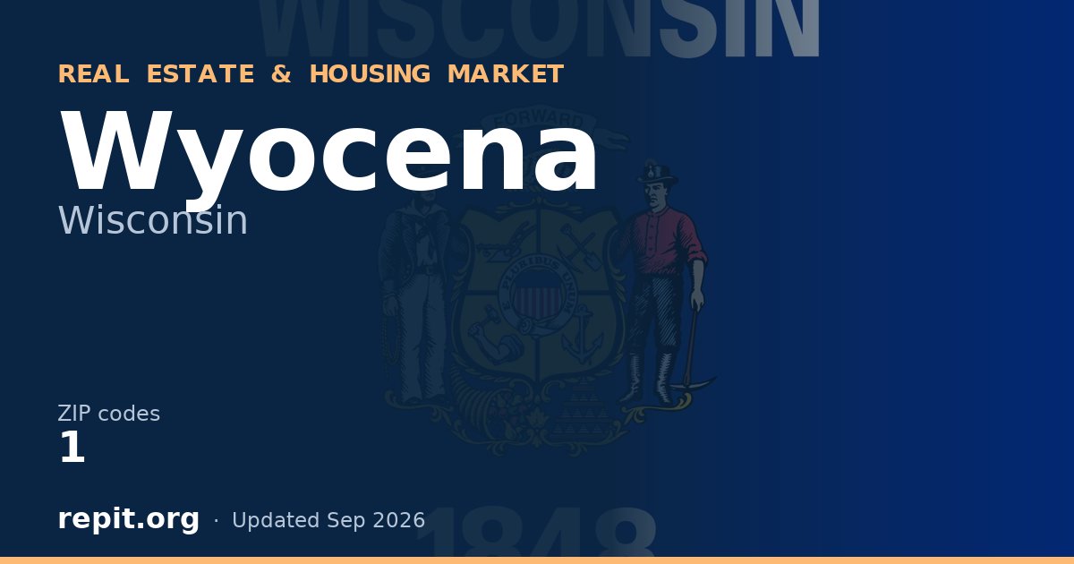Wyocena, WI real estate and housing market — 1 ZIP code