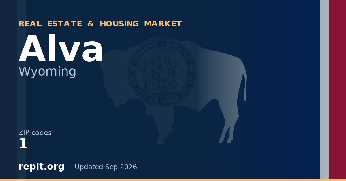 Alva, WY real estate and housing market — 1 ZIP code