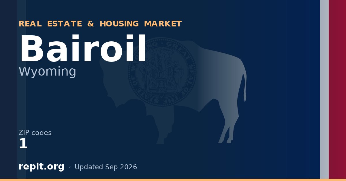 Bairoil, WY real estate and housing market — 1 ZIP code